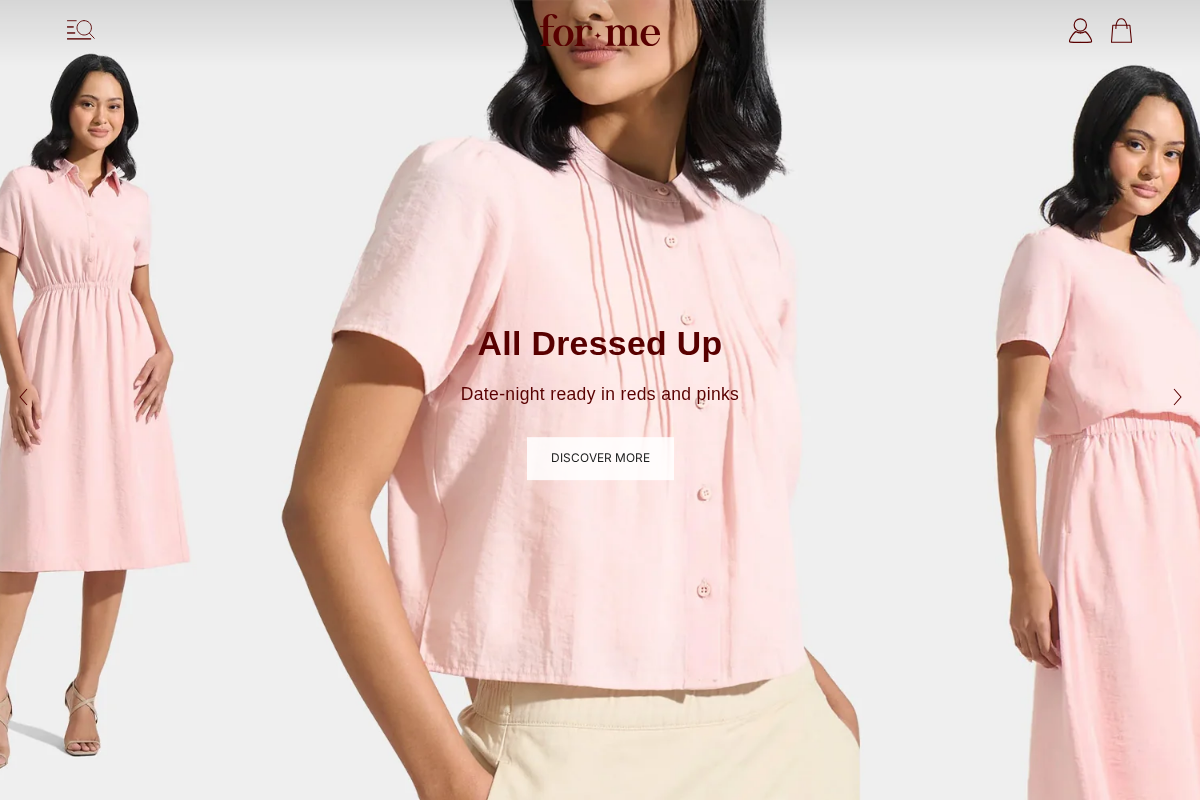 ForMe homepage screenshot