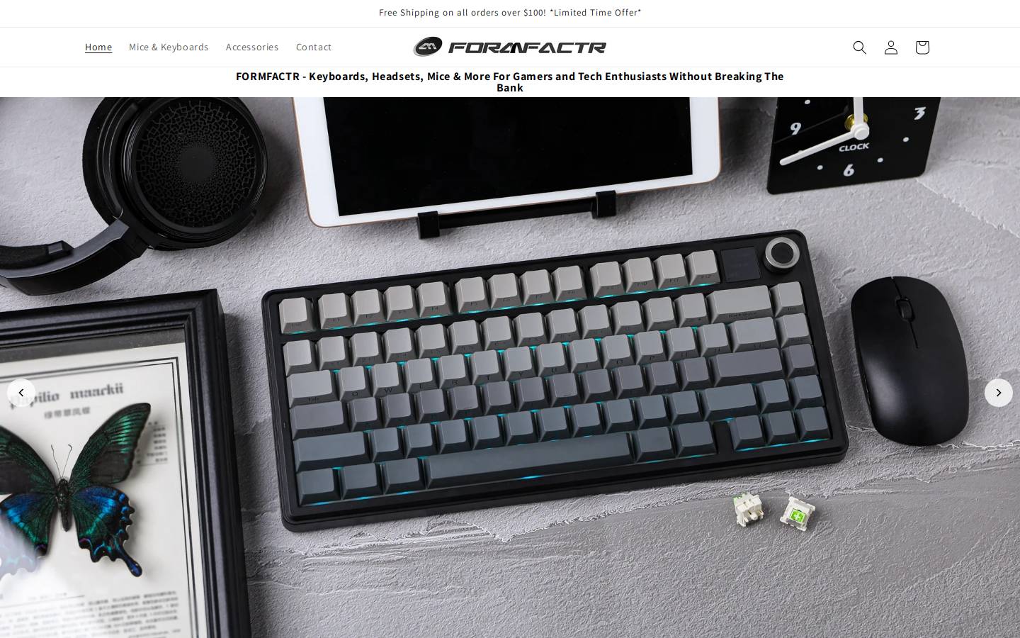 formfactr.com homepage screenshot