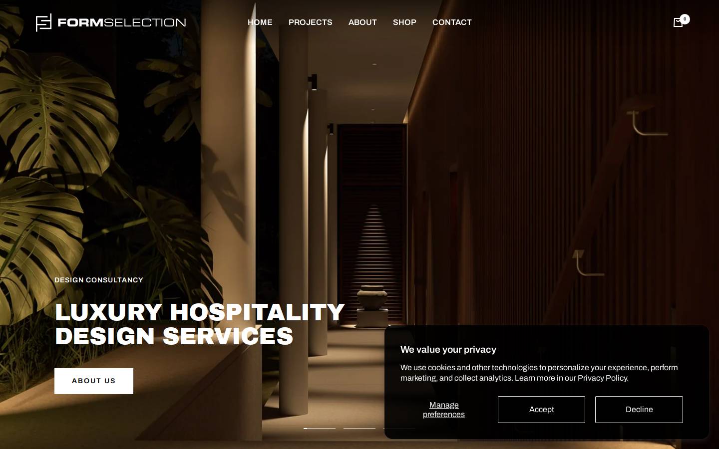 formselection.com homepage screenshot