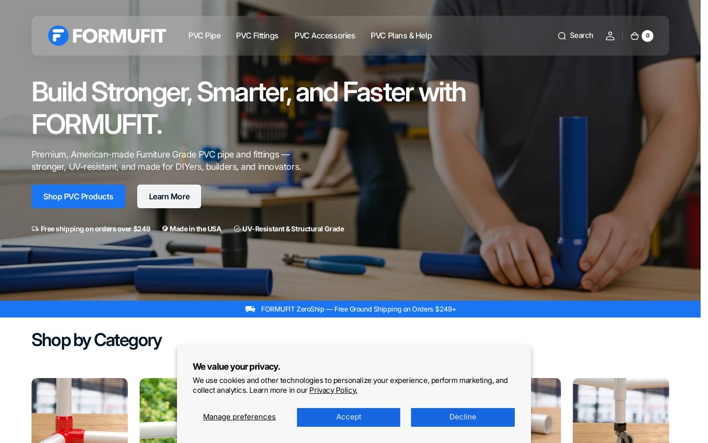 FORMUFIT homepage screenshot