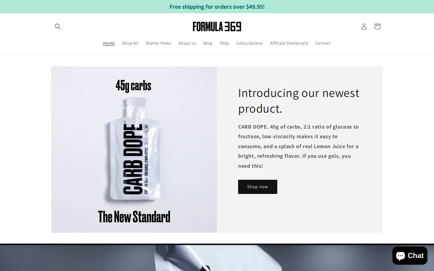 formula369.com homepage screenshot
