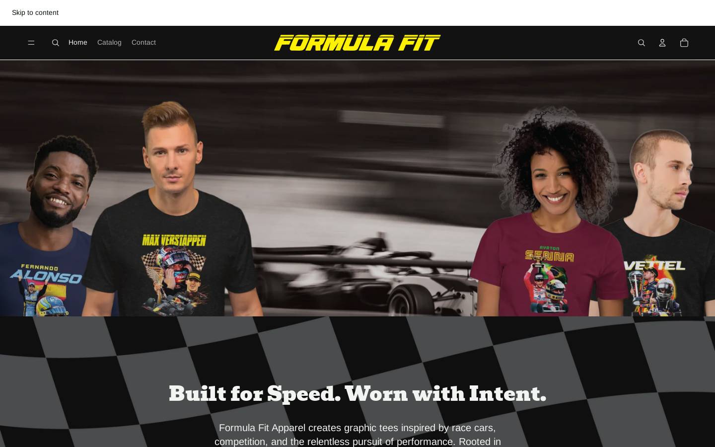 formulafitapparel.com homepage screenshot