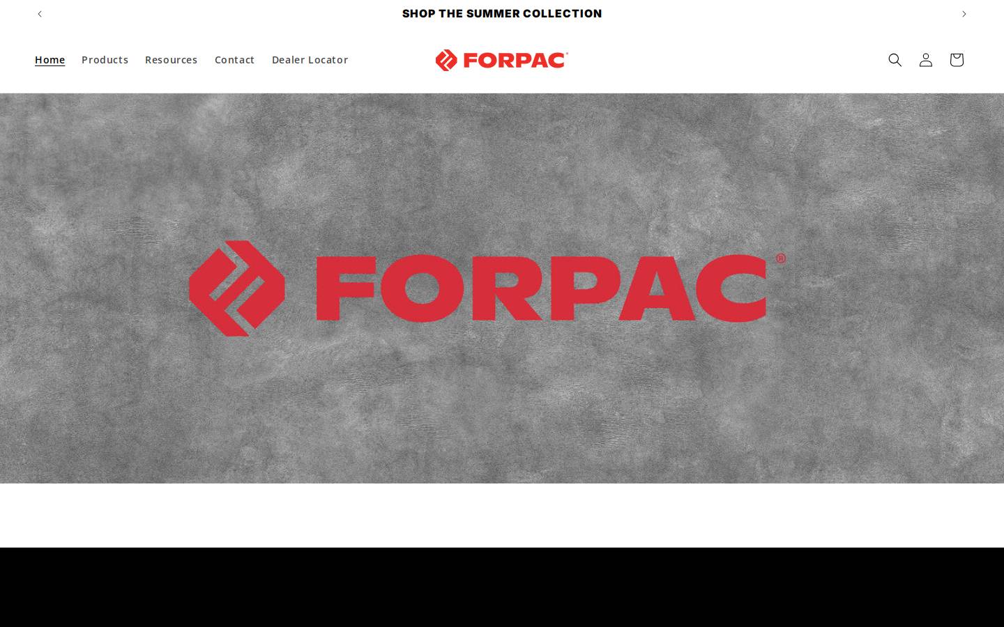 forpacproducts.com homepage screenshot