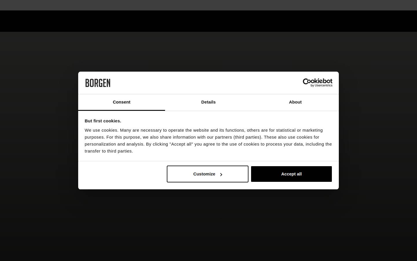 BORGEN – forriders.de homepage screenshot