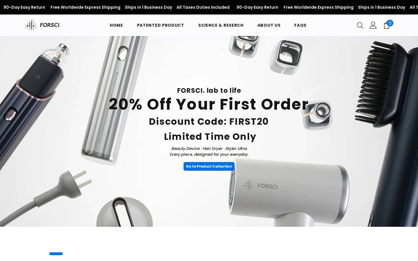 forscilab.com homepage screenshot