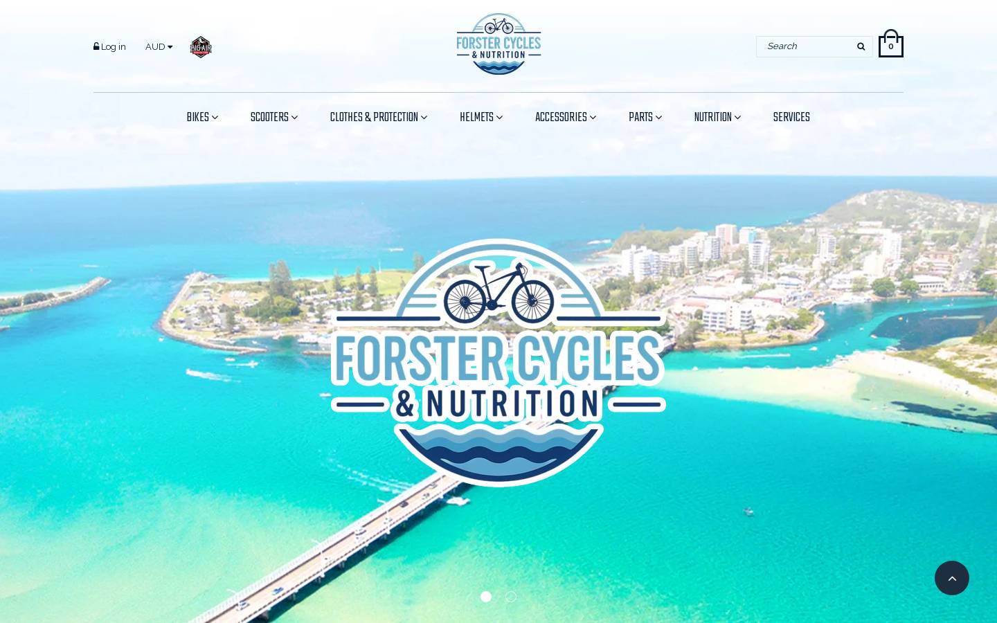 forstercycles.com.au homepage screenshot