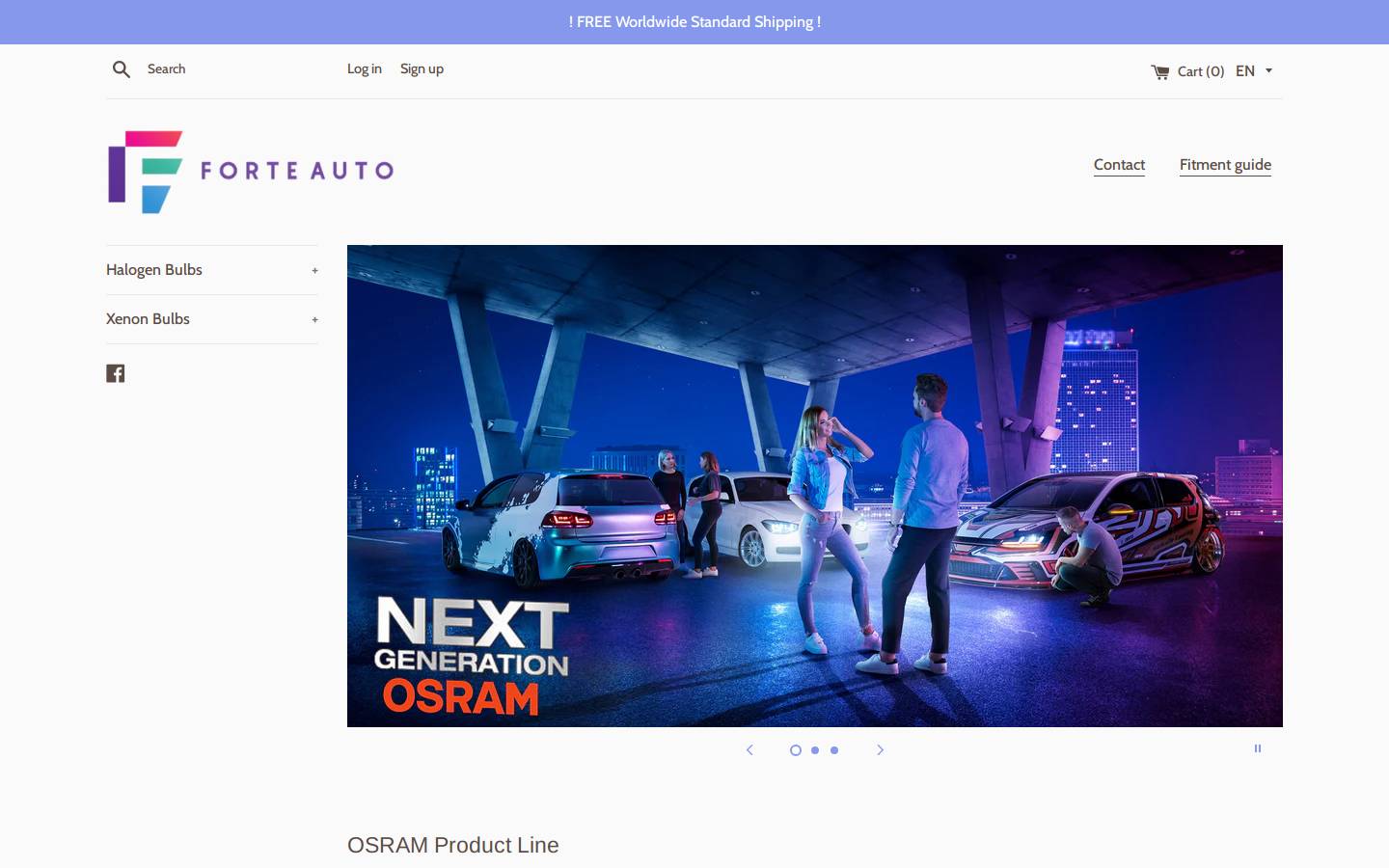 forte-auto.com homepage screenshot