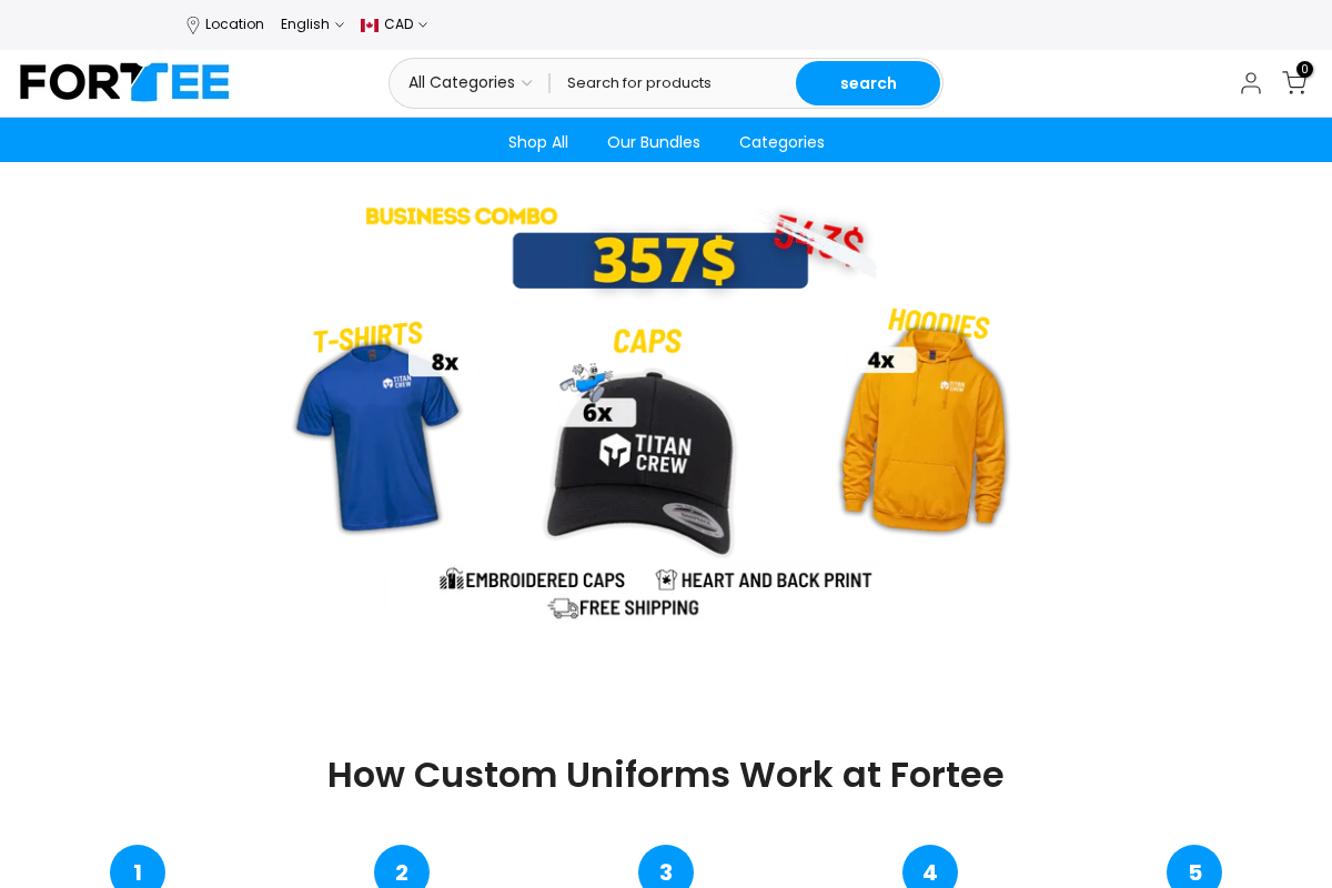 Fortee homepage screenshot