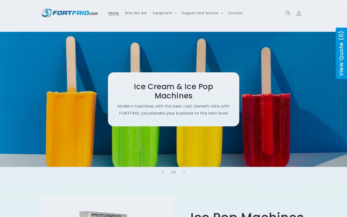 fortfriousa.com homepage screenshot