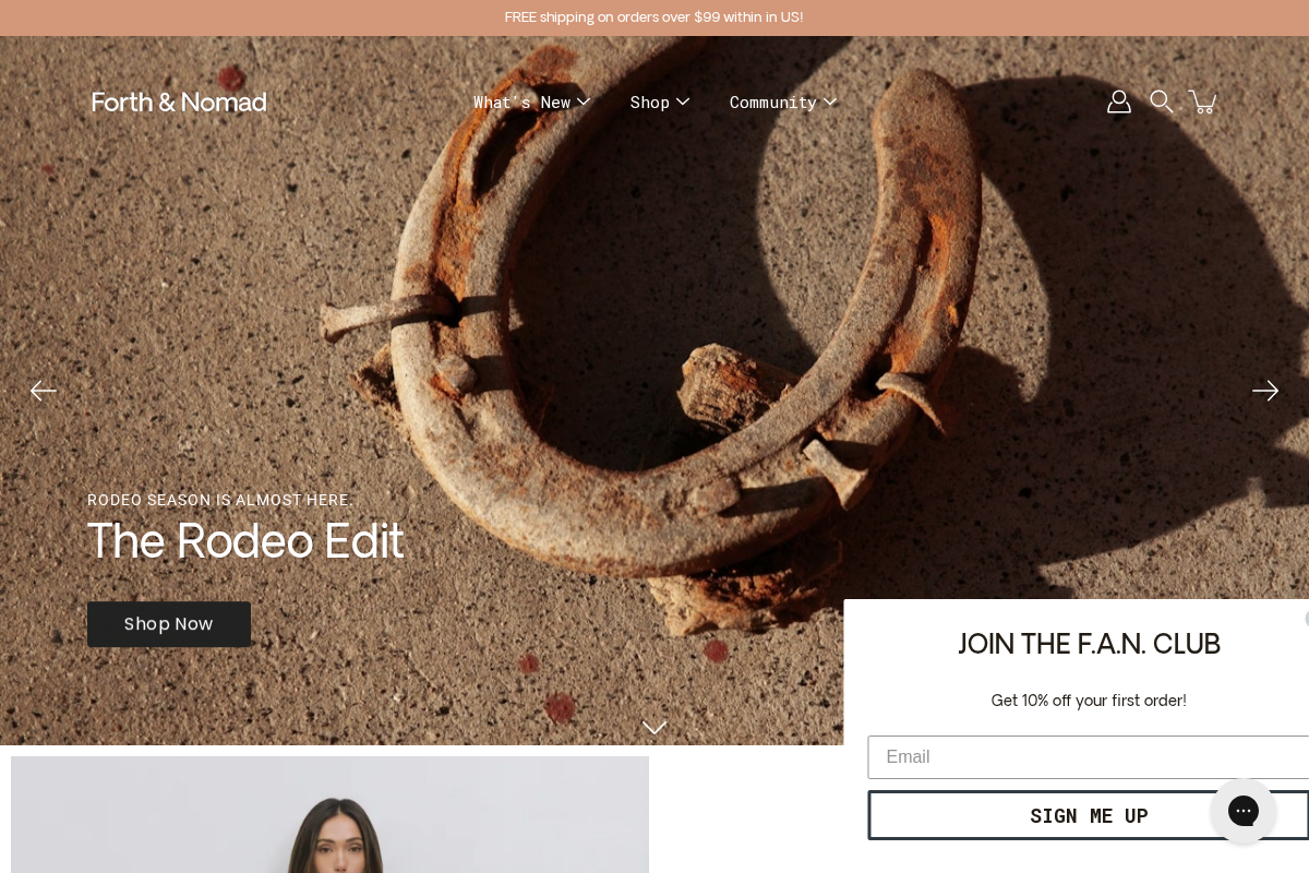forthandnomad.com homepage screenshot