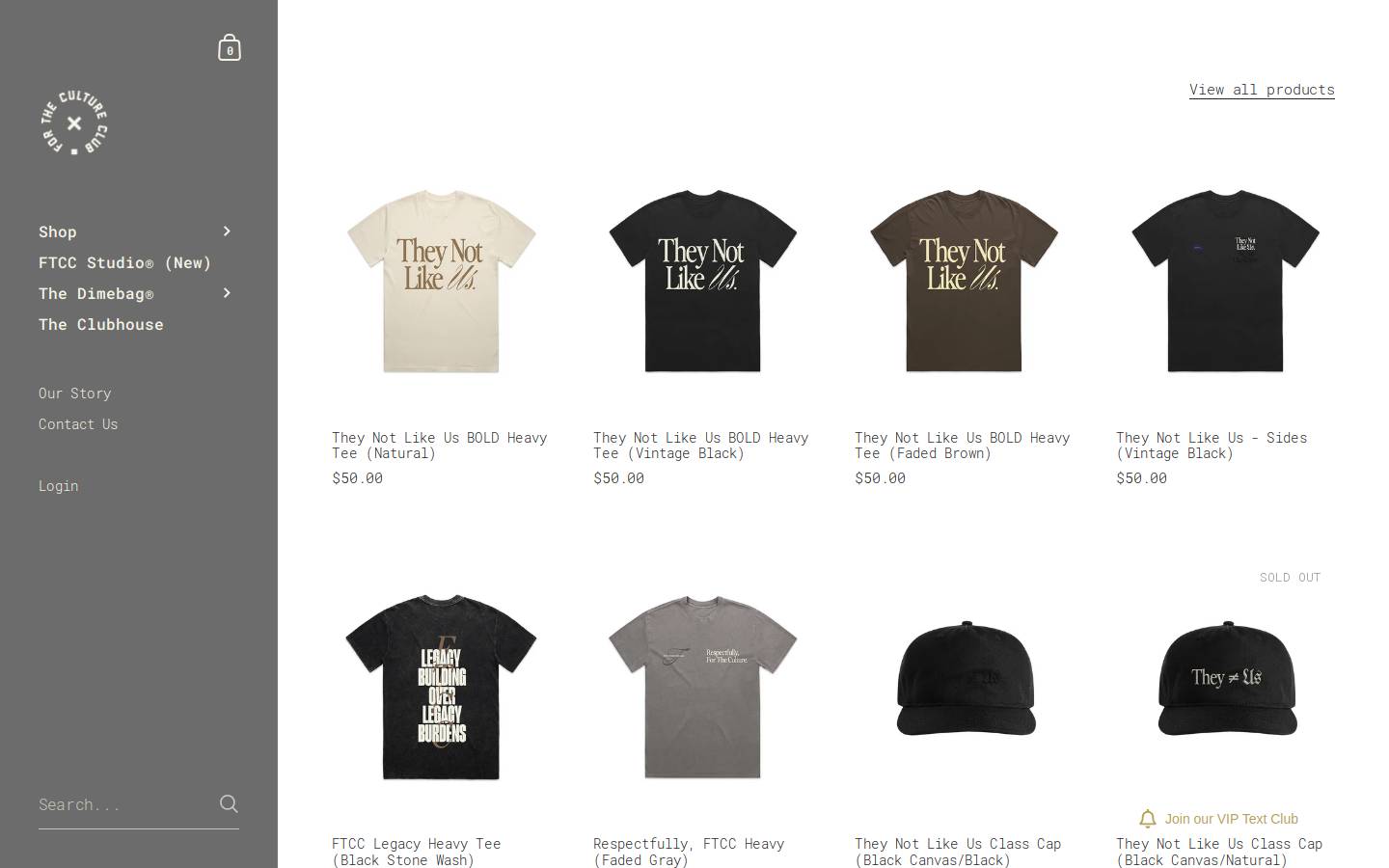 fortheculture.club homepage screenshot
