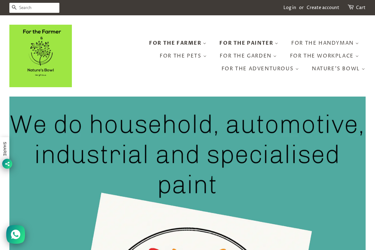 For the Farmer homepage screenshot