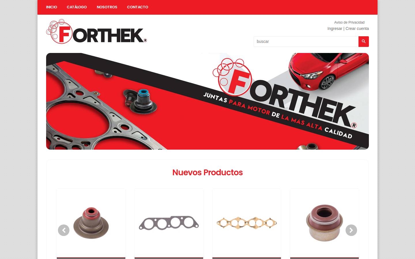 forthek.com.mx homepage screenshot