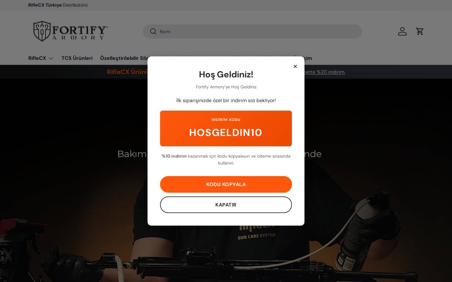 fortifyarmory.com homepage screenshot