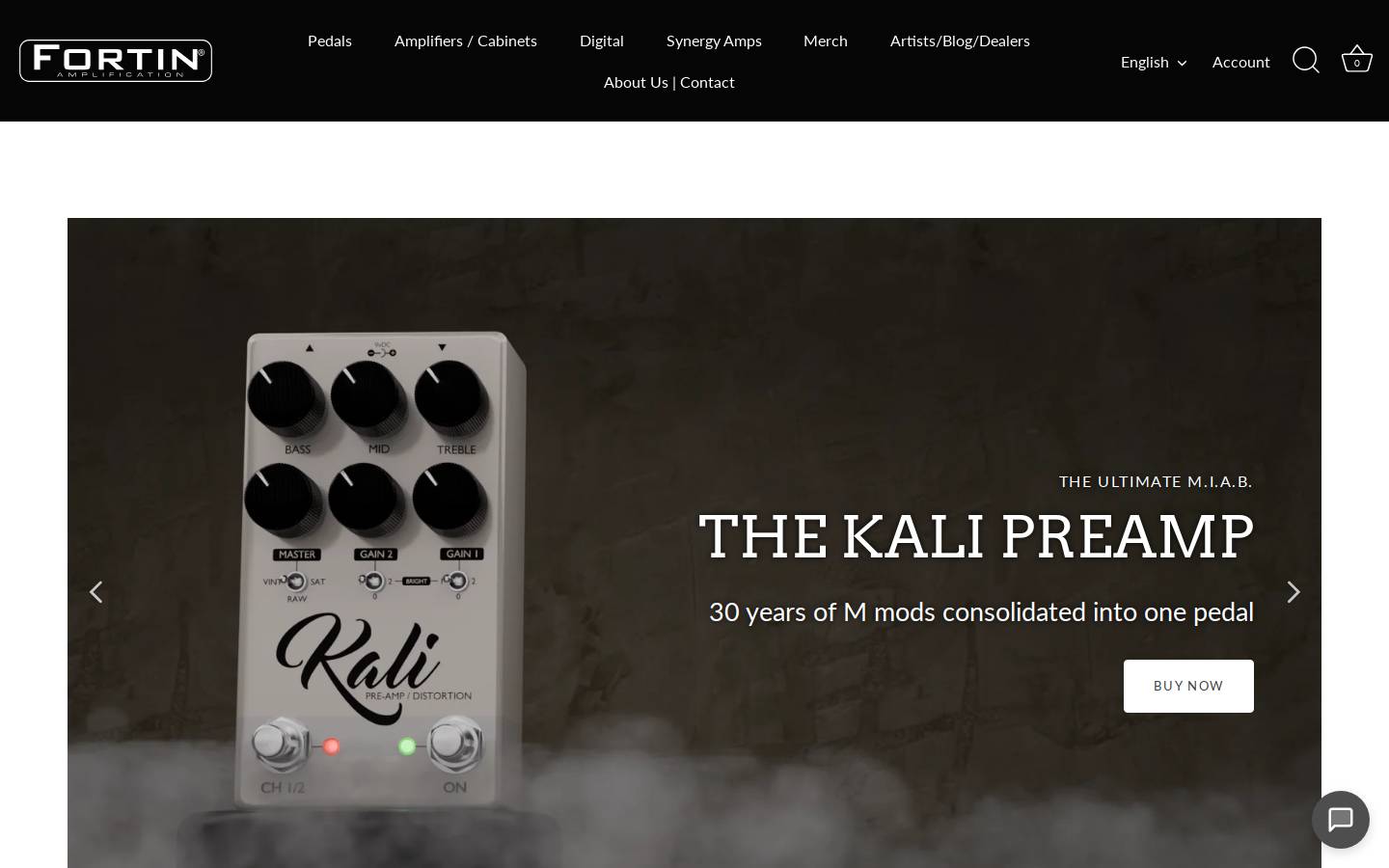 fortinamps.com homepage screenshot