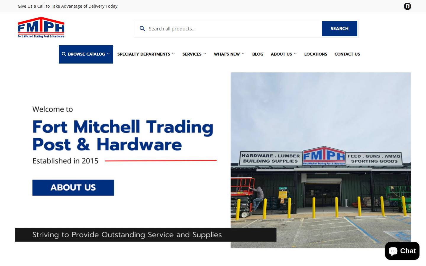 fortmitchellhardware.com homepage screenshot