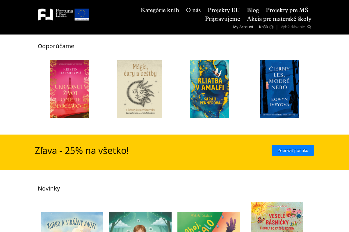 fortunalibri.sk homepage screenshot