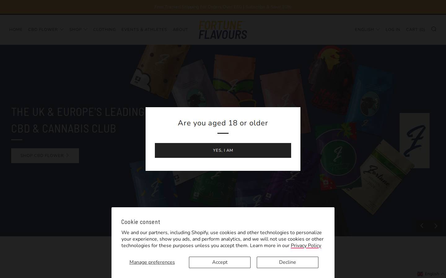 Fortuneflavours homepage screenshot
