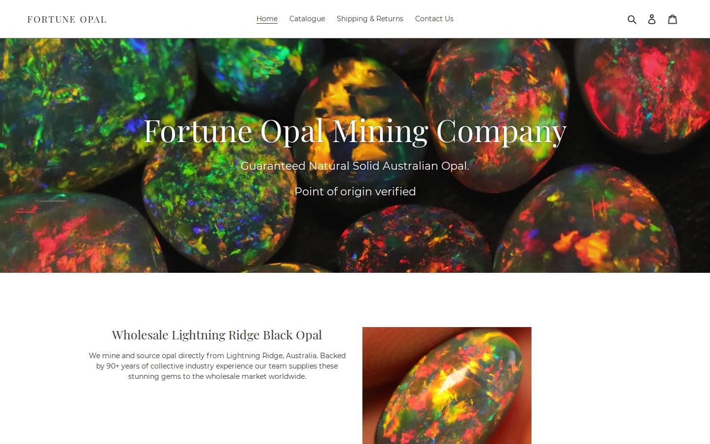 fortuneopal.com homepage screenshot