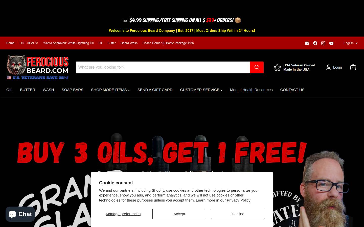 fortworthbeard.com homepage screenshot