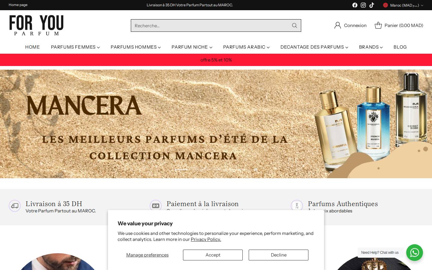 foryou.ma homepage screenshot
