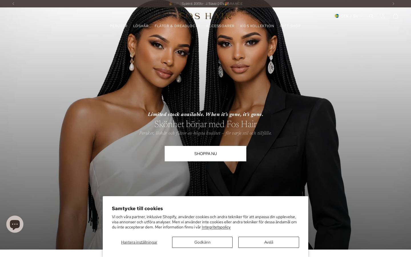 foshair.com homepage screenshot