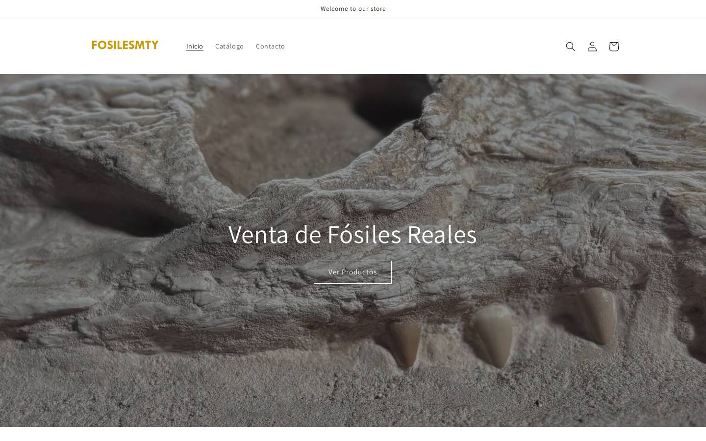 fosilesmty.com homepage screenshot