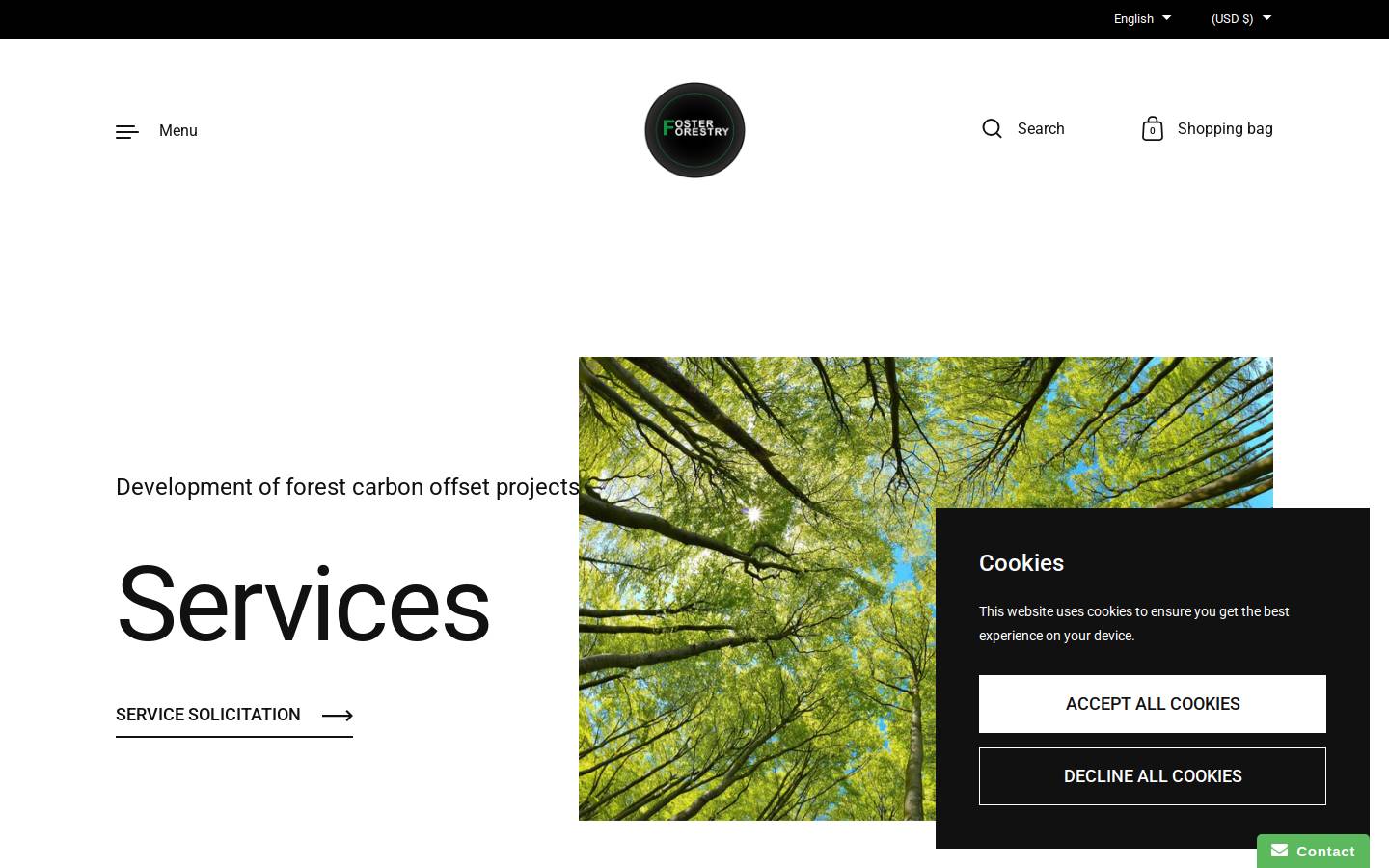 fosterforestry.com homepage screenshot