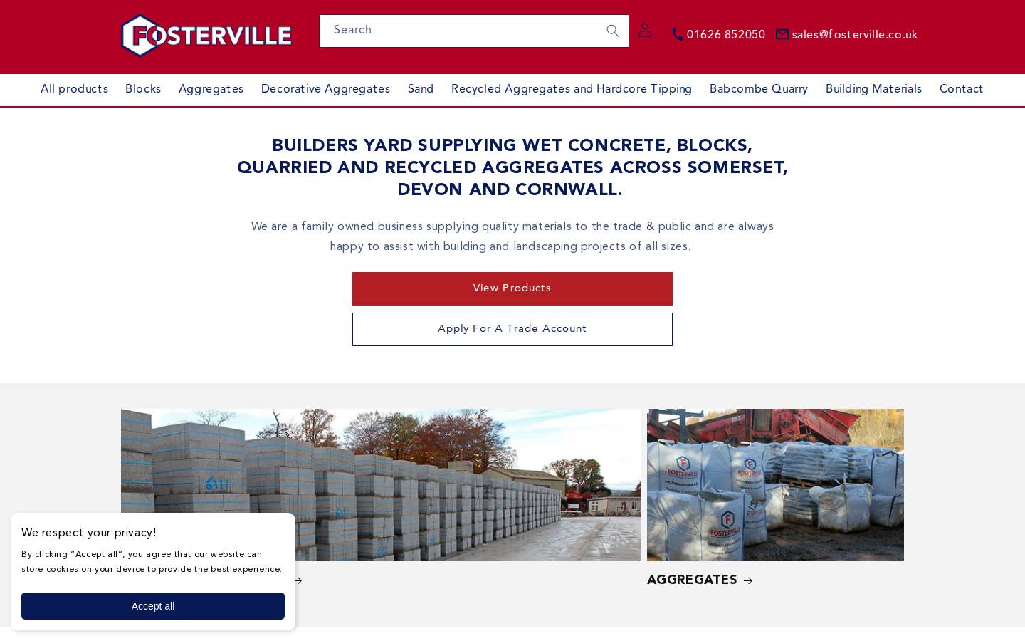 fosterville.co.uk homepage screenshot