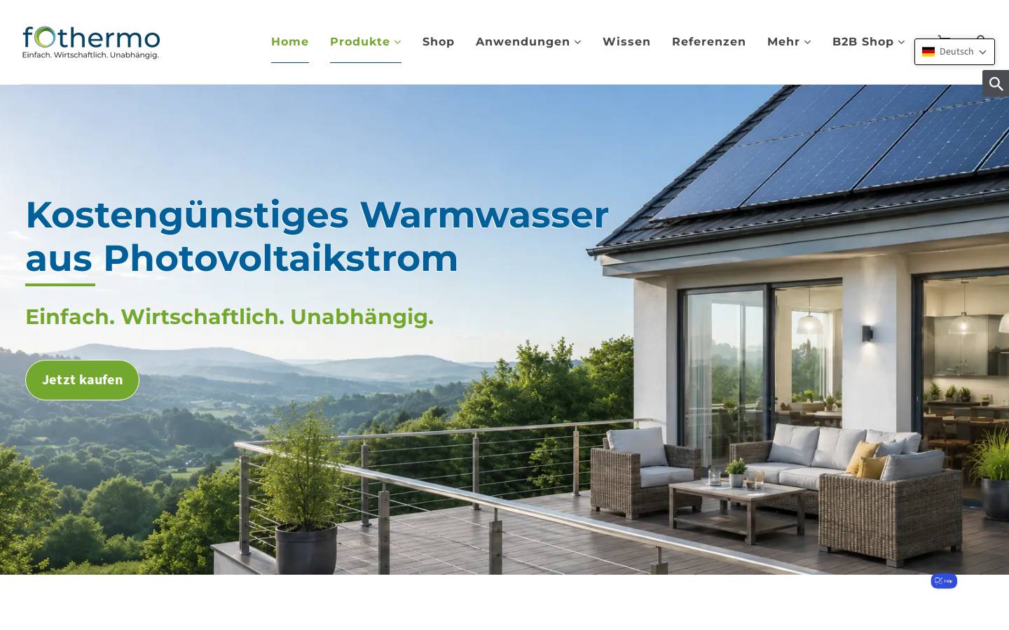 fothermo.com homepage screenshot