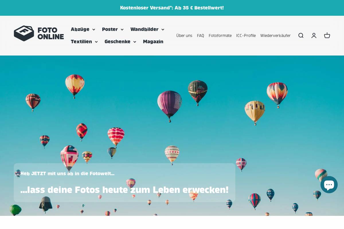 FOTO.online homepage screenshot