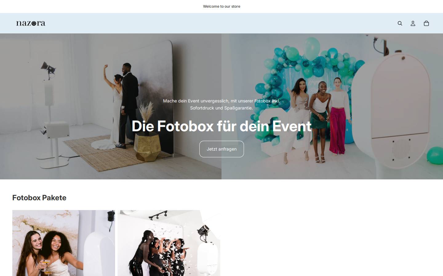 fotoboxevents.de homepage screenshot