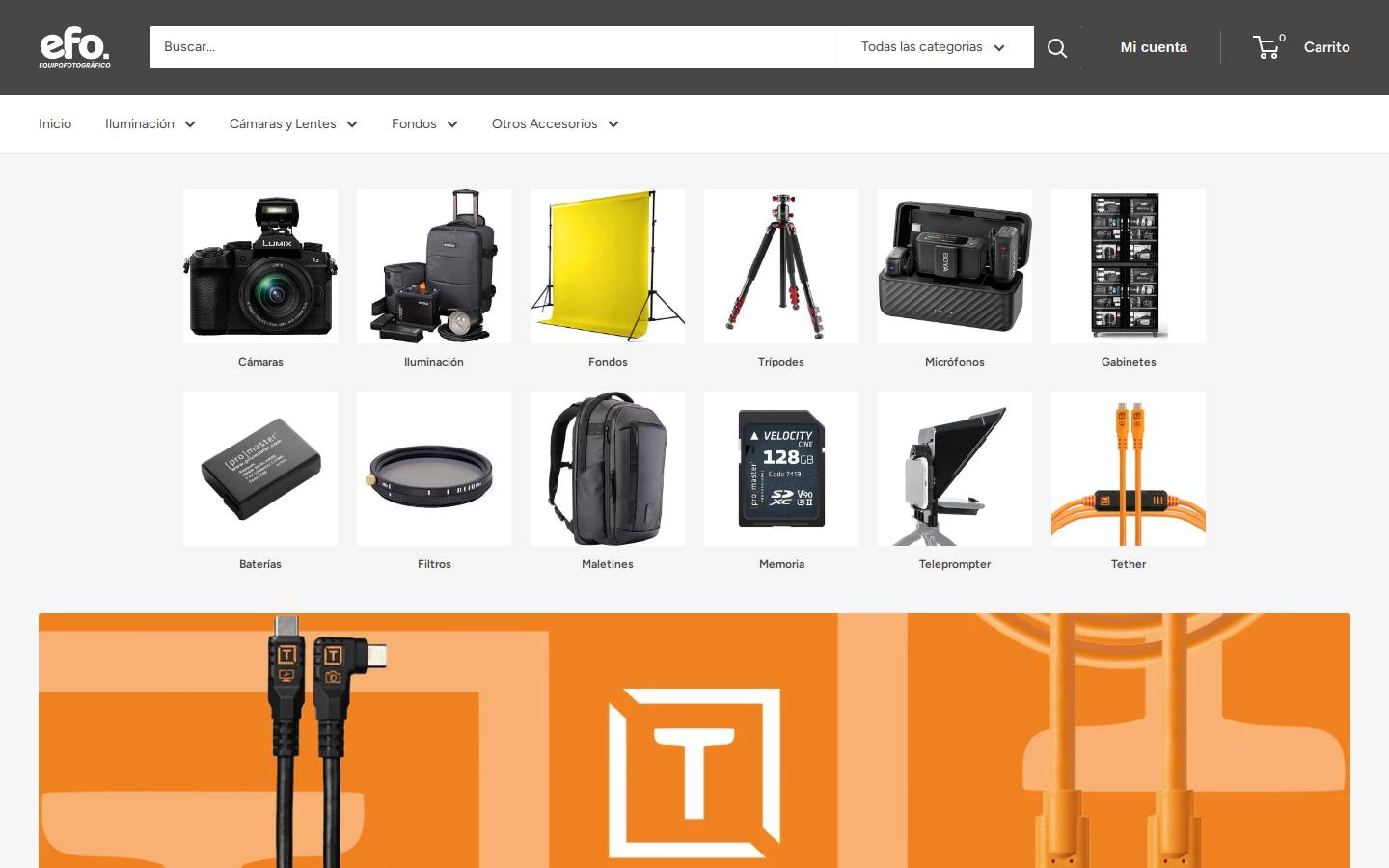fotoelectronica.com homepage screenshot