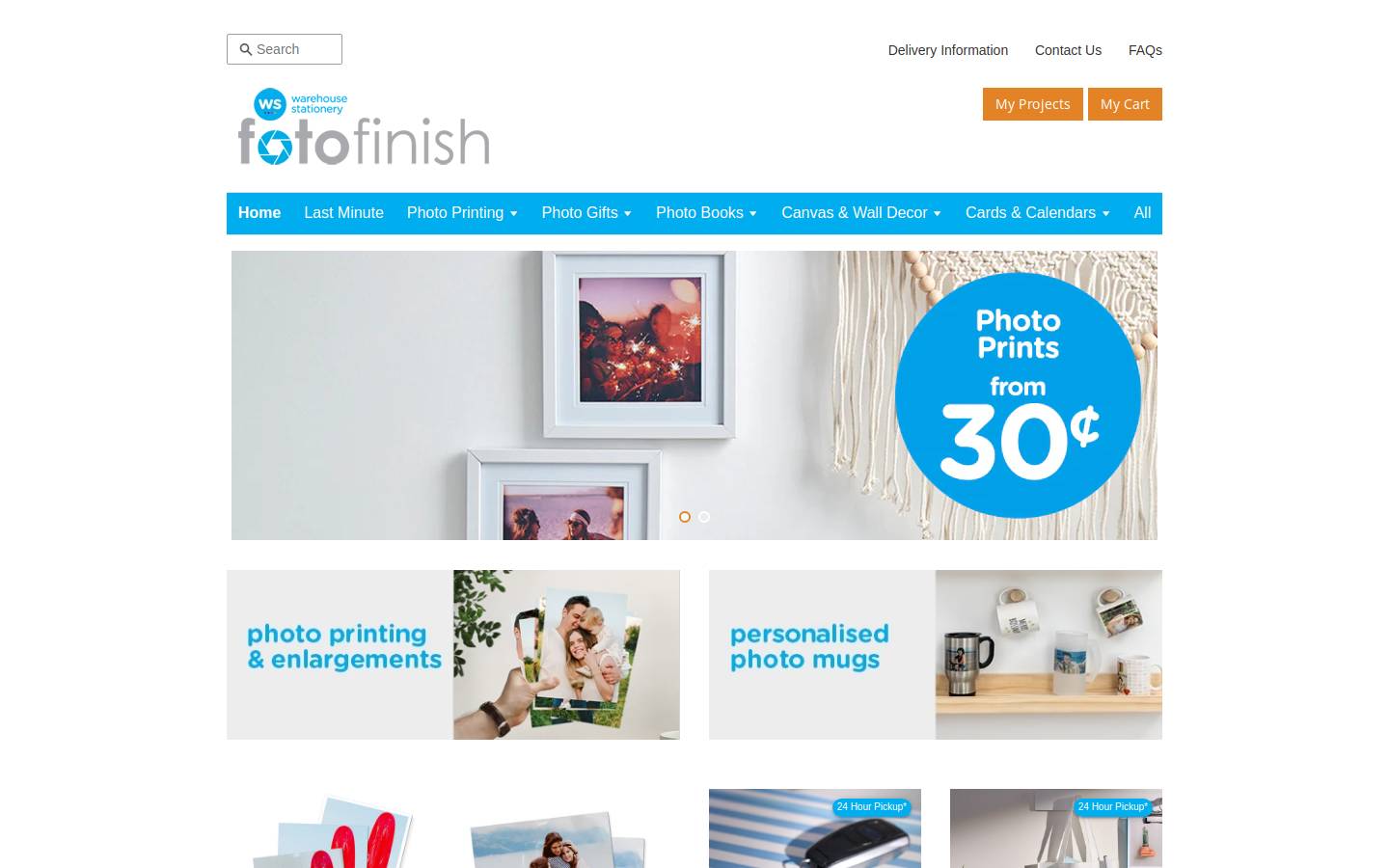 Fotofinish homepage screenshot