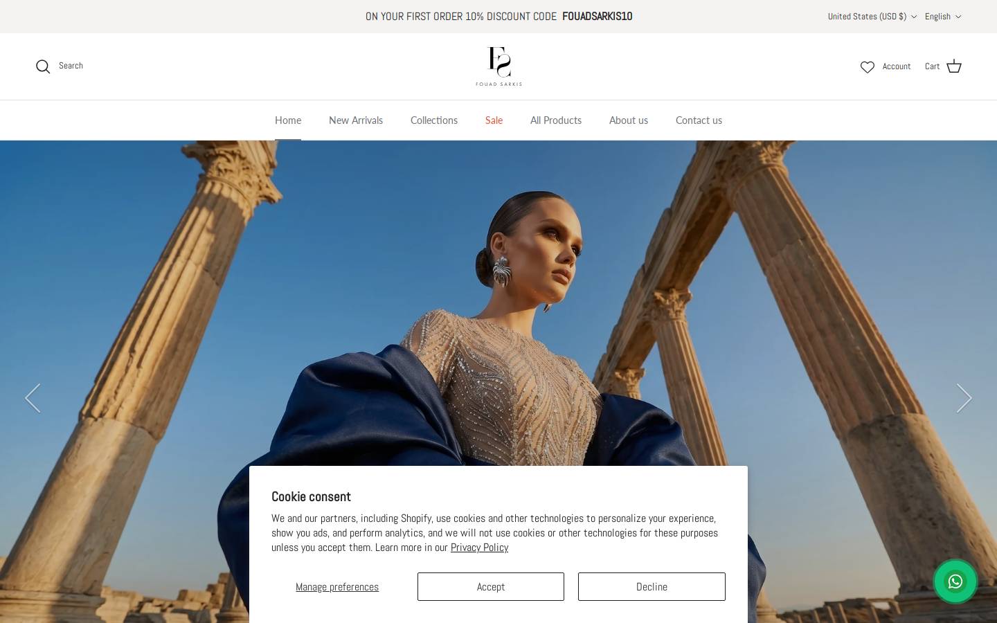 fouadsarkis.com homepage screenshot
