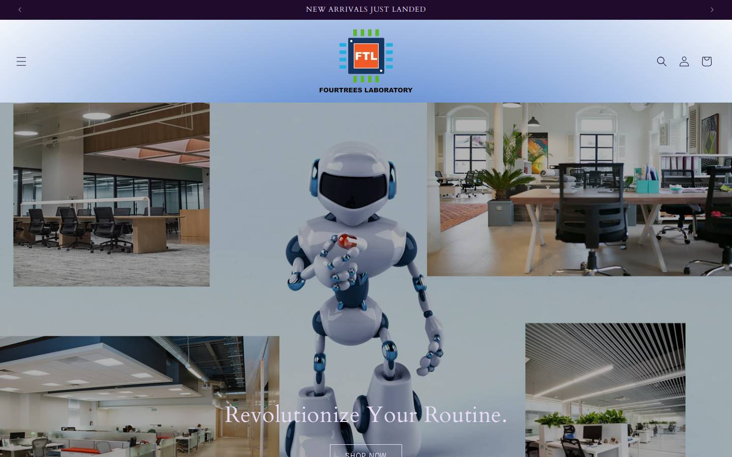 fouetreeslab.com homepage screenshot