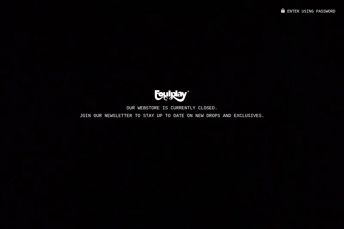 foulplay.co homepage screenshot