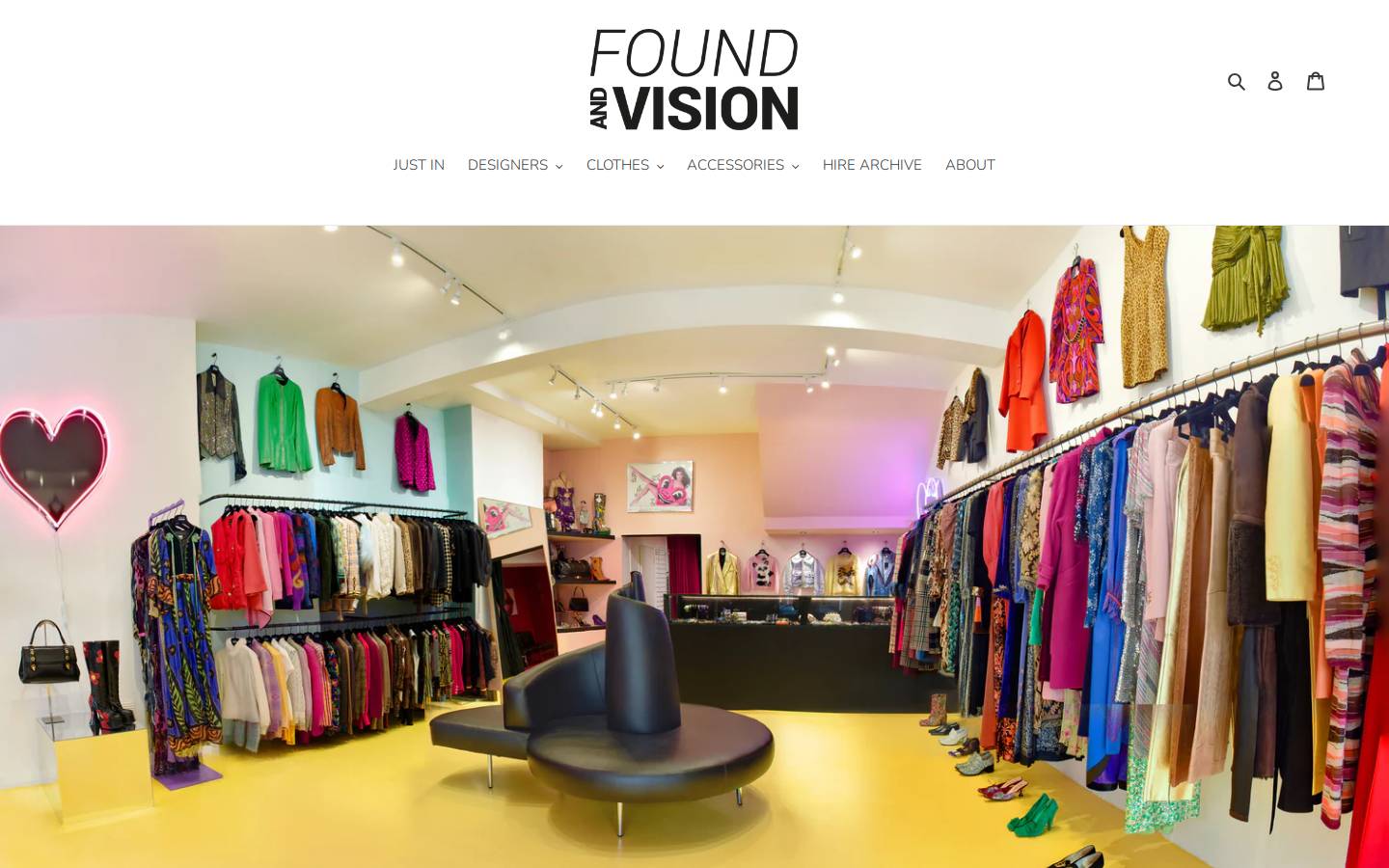 foundandvision.com homepage screenshot