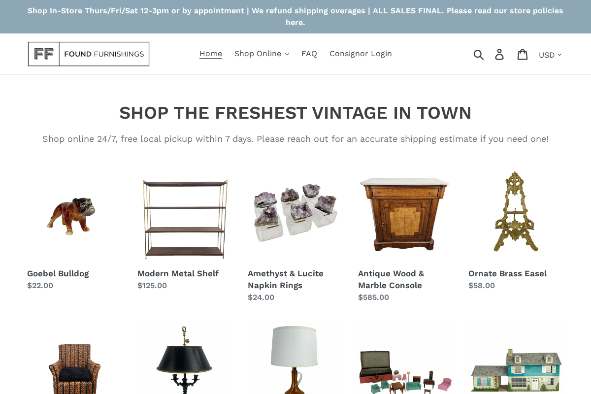 foundmidland.com homepage screenshot