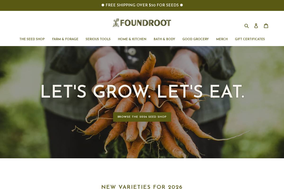 foundroot.com homepage screenshot