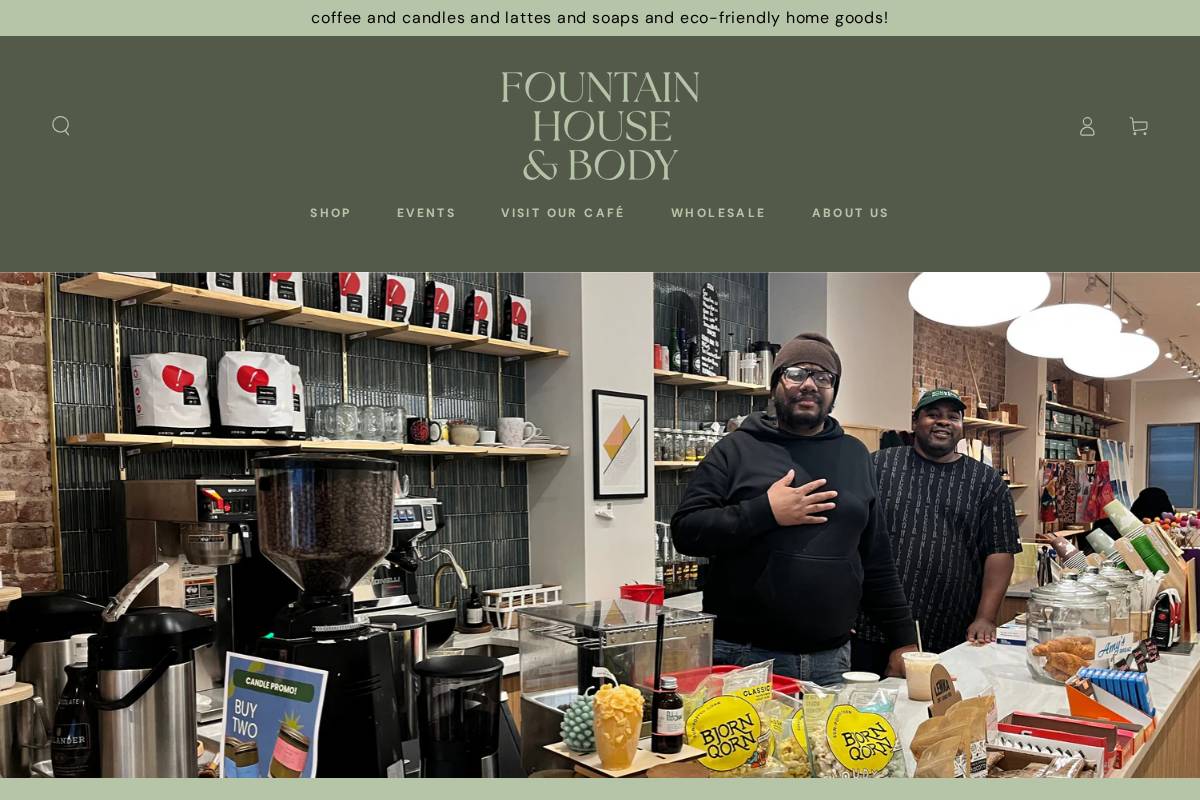 Fountain homepage screenshot