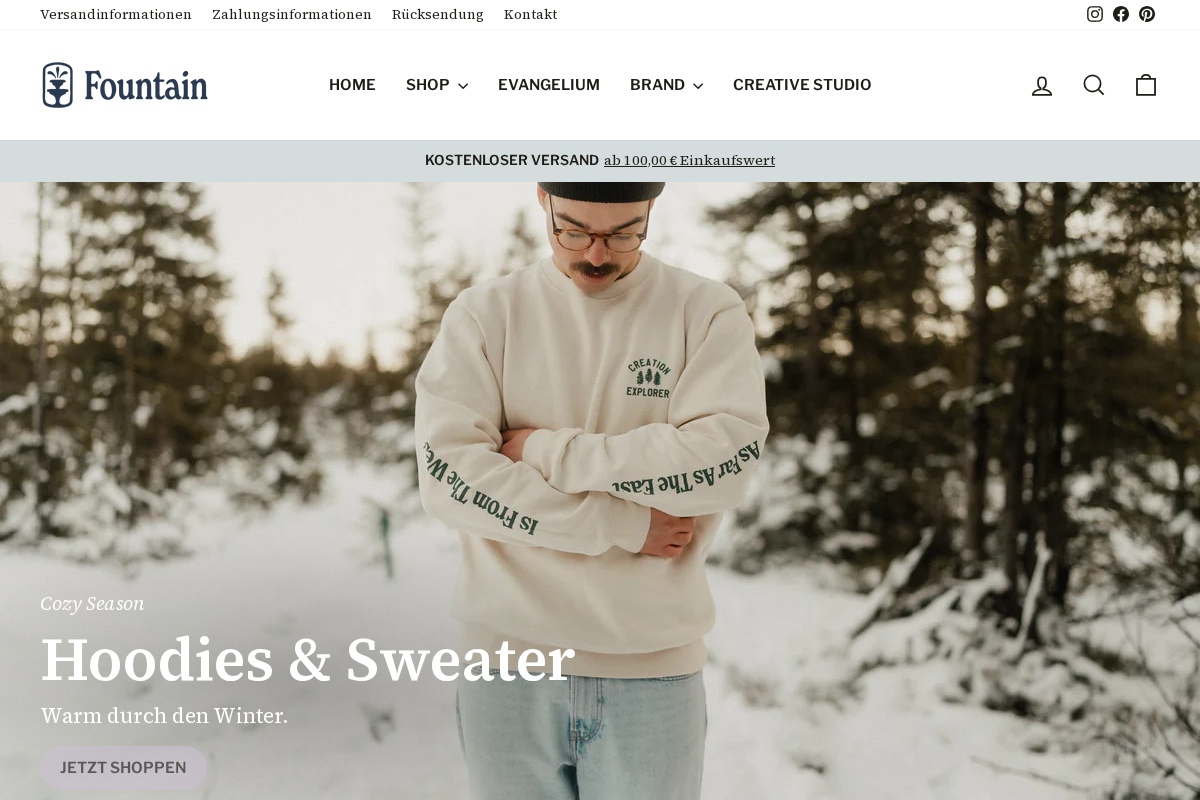 fountainsupply.co homepage screenshot