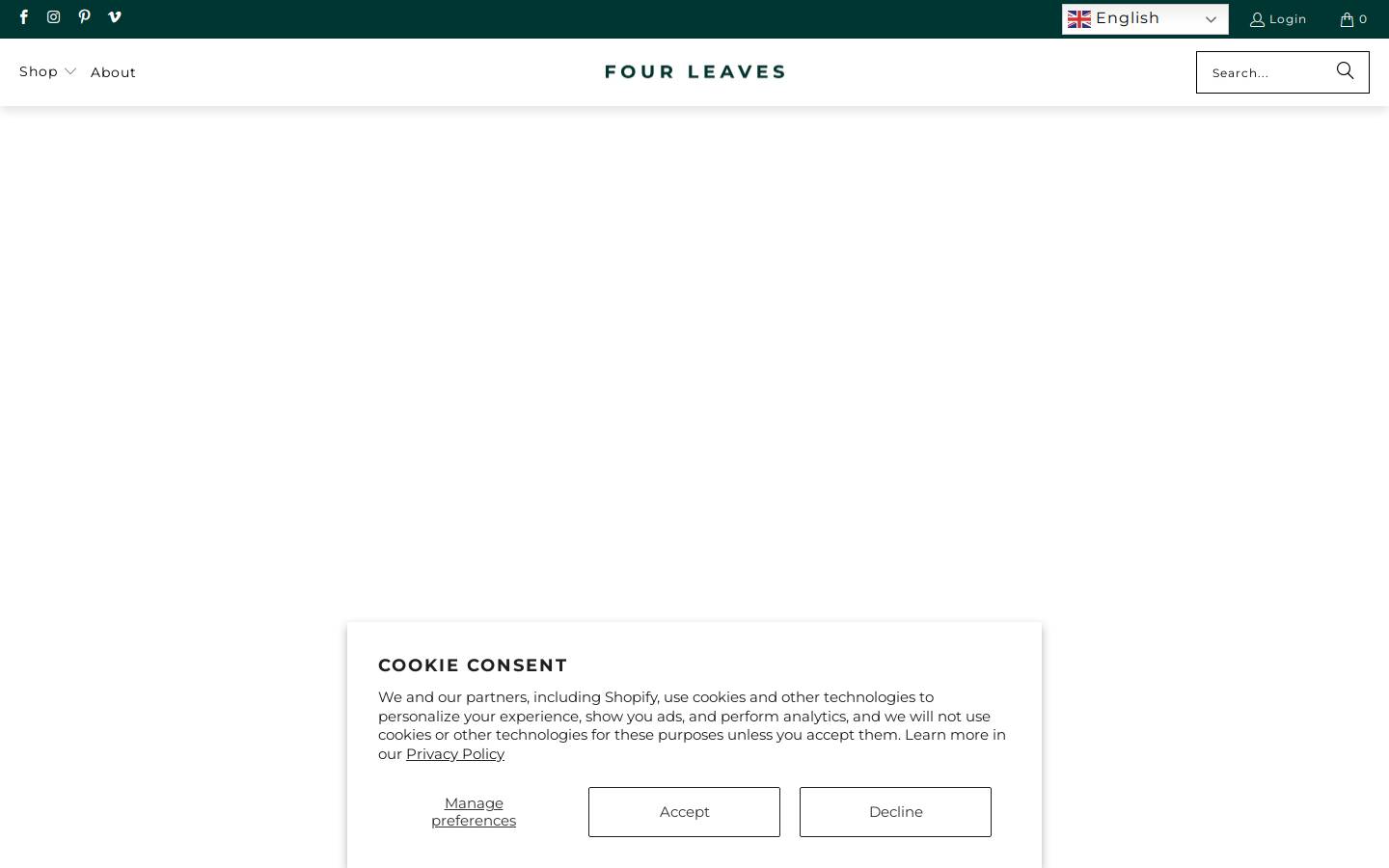 Four Leaves homepage screenshot