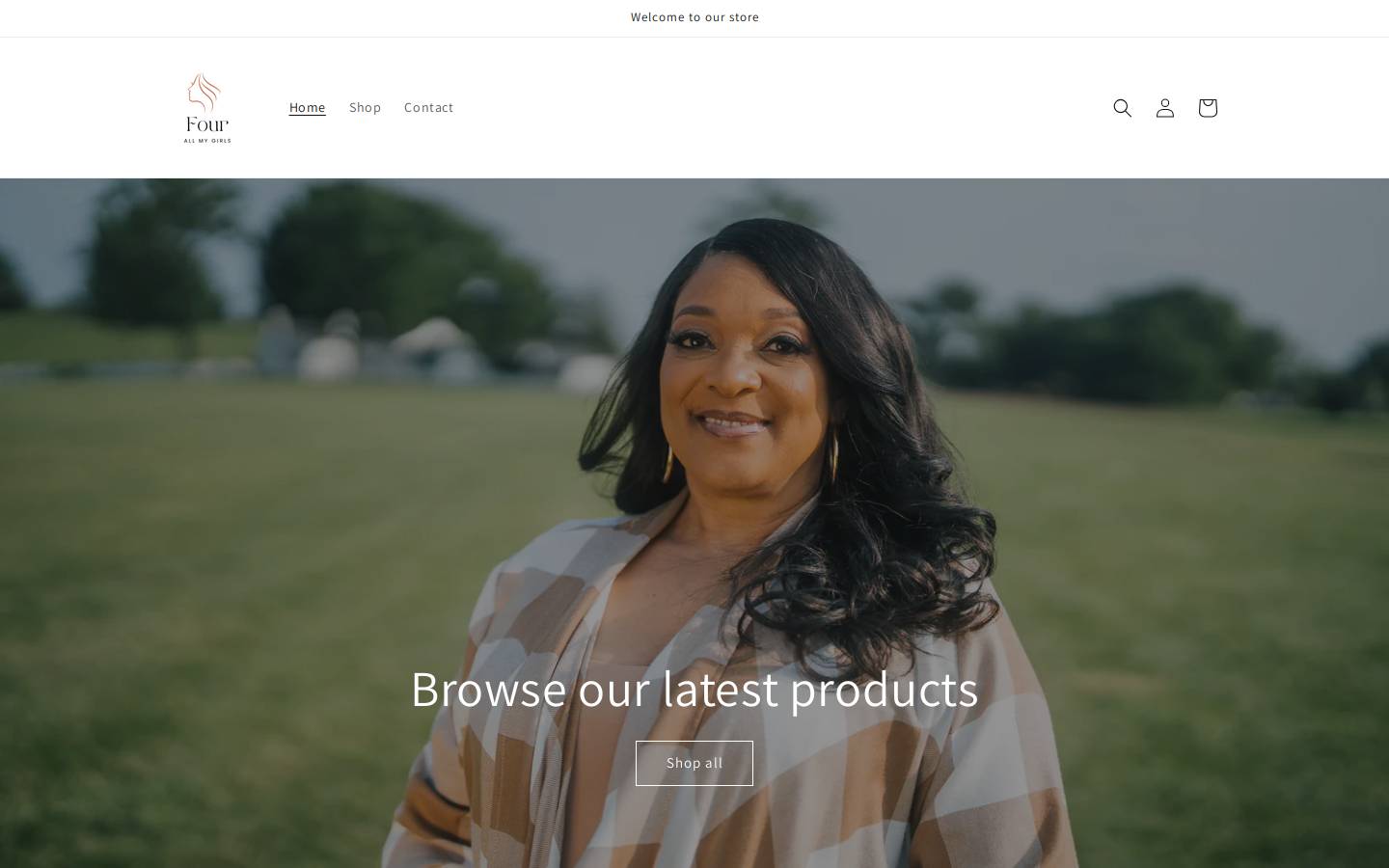 fourallmygirls.com homepage screenshot