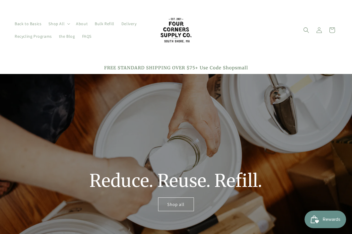 Four Corners Supply Co homepage screenshot