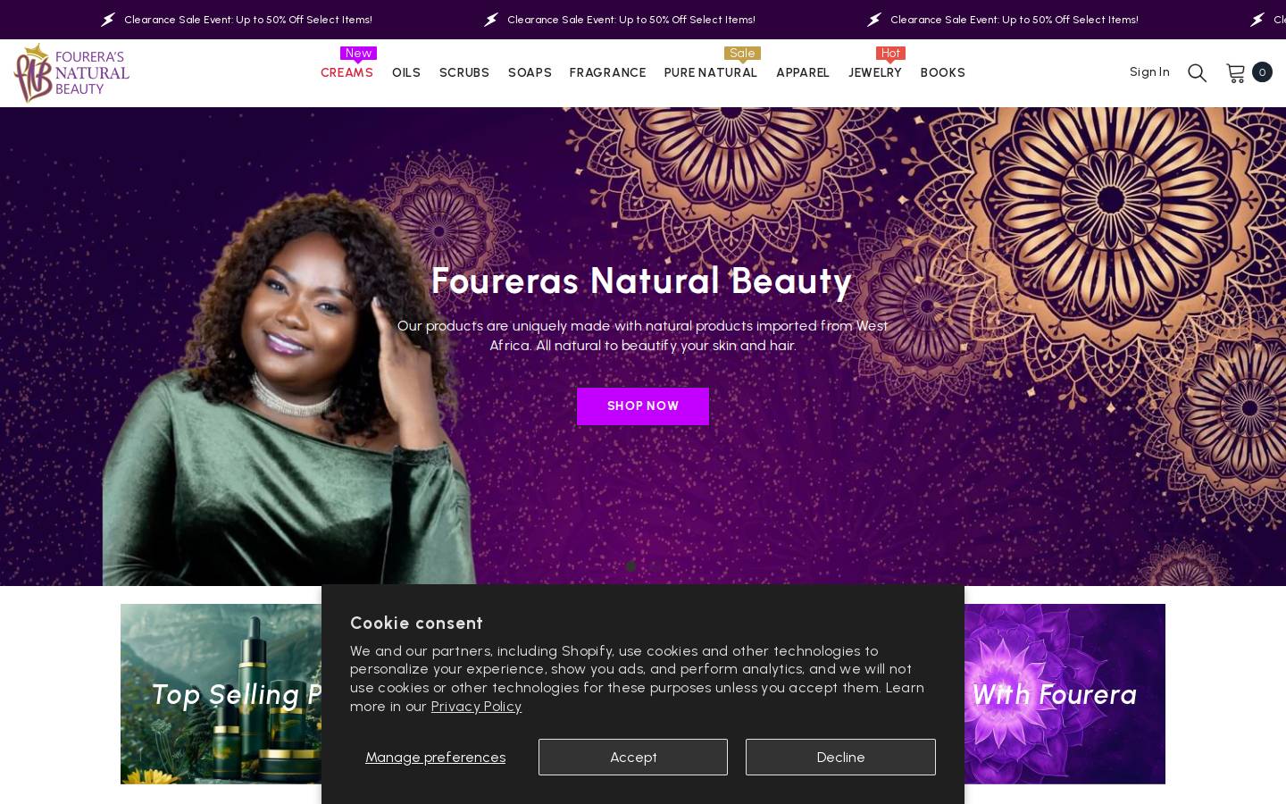 foureras.com homepage screenshot