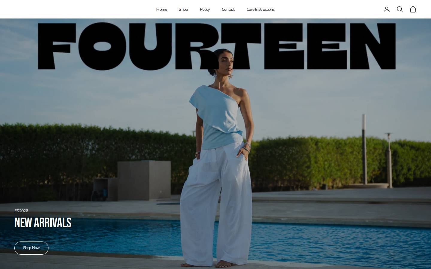fourteen-eg.com homepage screenshot