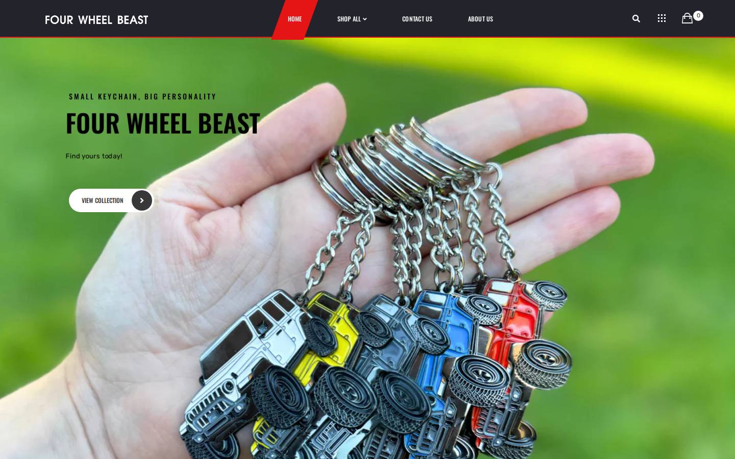 fourwheelbeast.com homepage screenshot