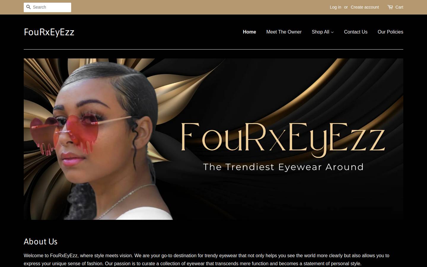 fourxeyezz.com homepage screenshot