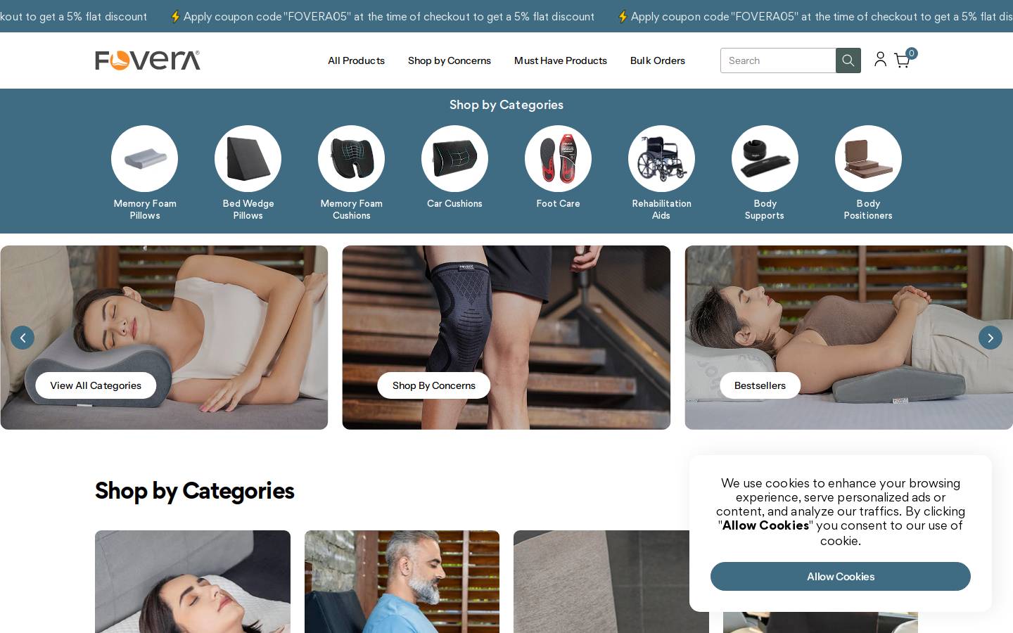 fovera.com homepage screenshot
